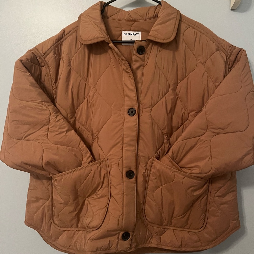 Old Navy Oversized Quilted Utility Jacket for Women Size XL